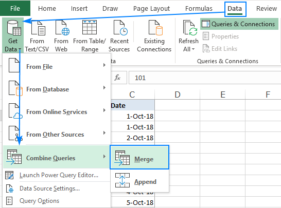 merge two tables into separate table automatically excel for mac