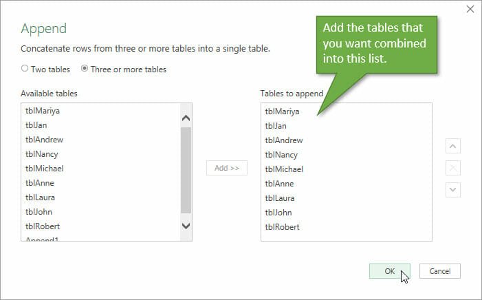 merge two tables into separate table automatically excel for mac